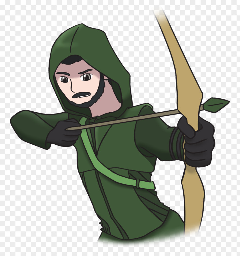 Green Arrow Oliver Queen Illustration Cartoon Finger Weapon Legendary Creature PNG