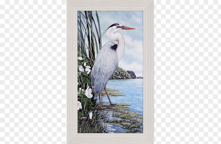 Painting Egret Great Blue Heron Drawing Art PNG