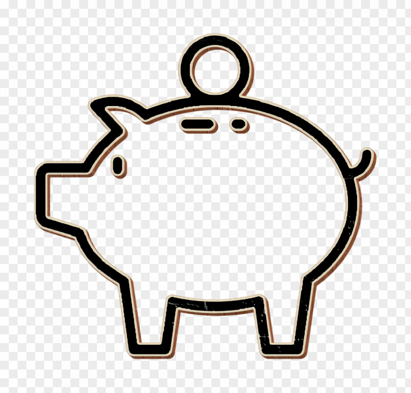 Bank Icon Money Piggy PNG