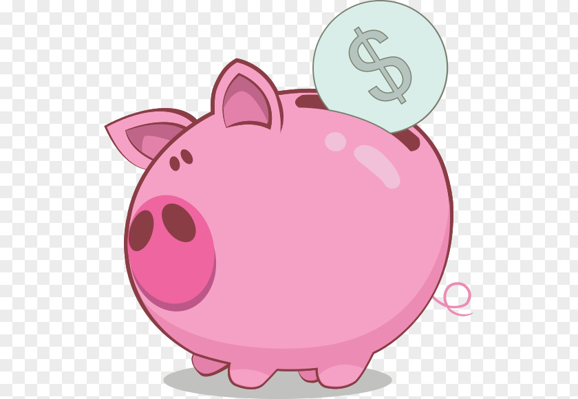 Cash Coupons Piggy Bank Saving Money PNG