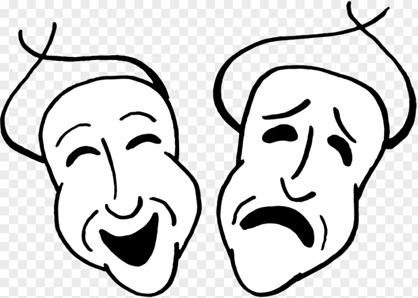 Comedy And Tragedy Masks Mask Drama Clip Art PNG