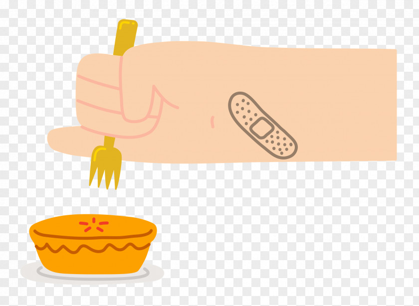 Hand Holding Pie PNG