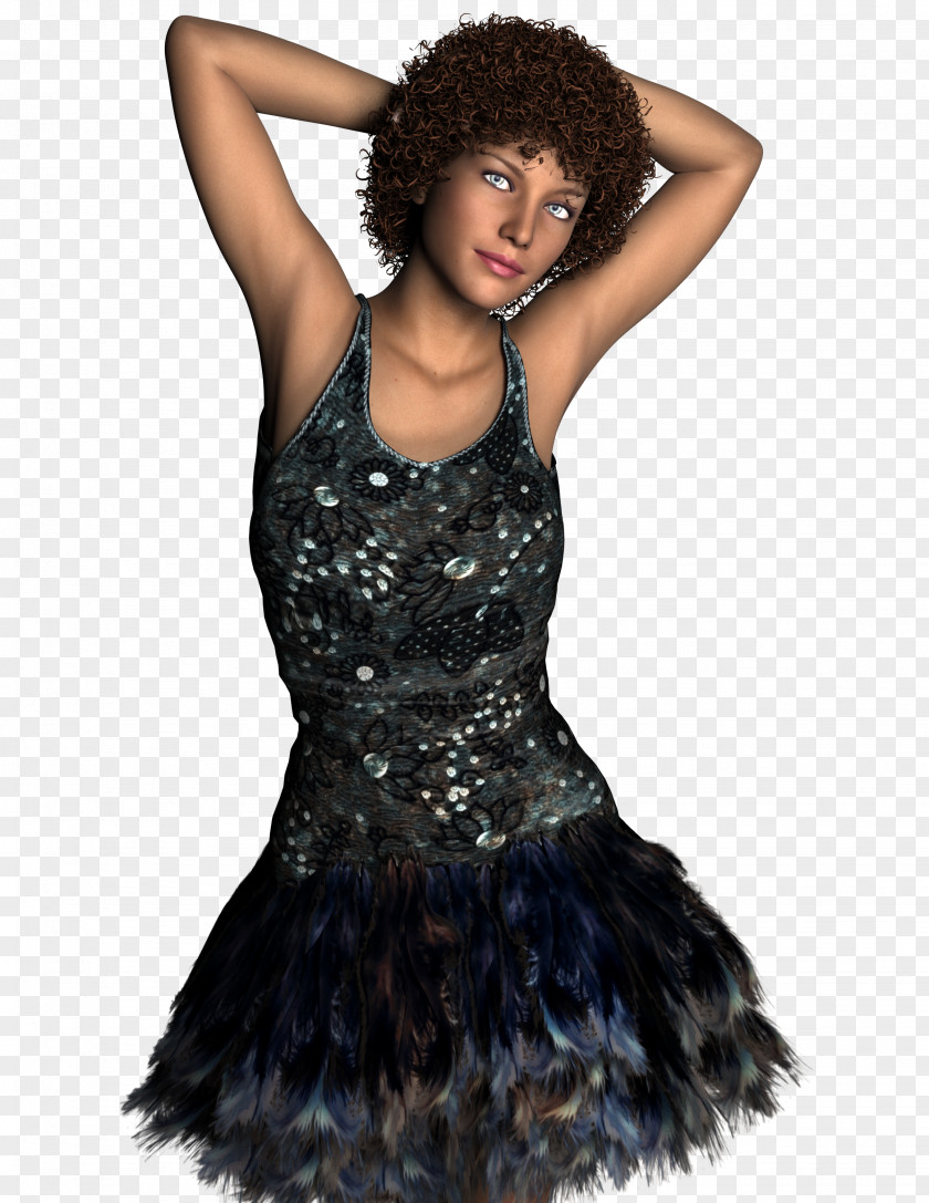 Dancing Cocktail Dress Model Woman Dance PNG