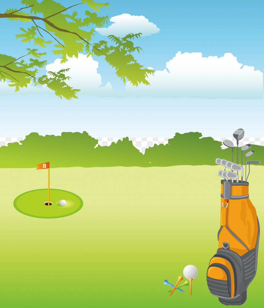 Golf Clubs Course Equipment PNG