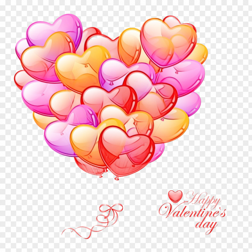 Heart Pink Balloon Petal Love PNG