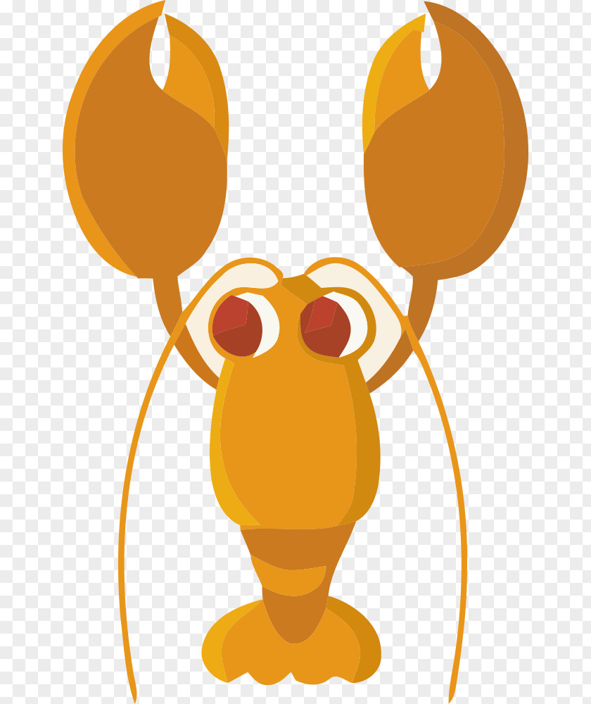 Vector Cartoon Lobster Download PNG