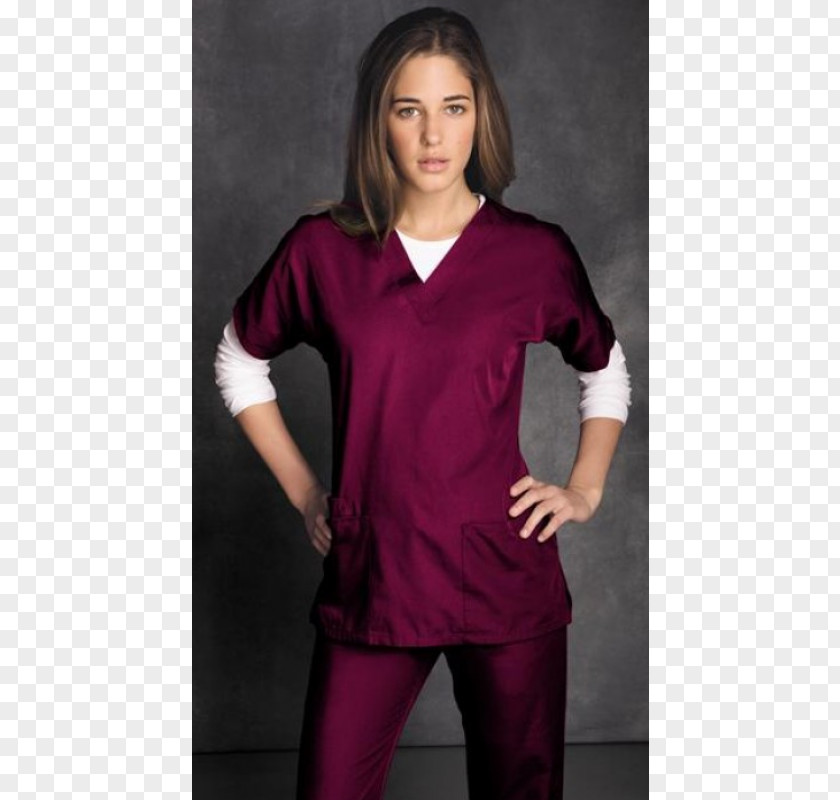 Eggplant Clothing T-shirt Scrubs Health Care Nurse Uniform PNG