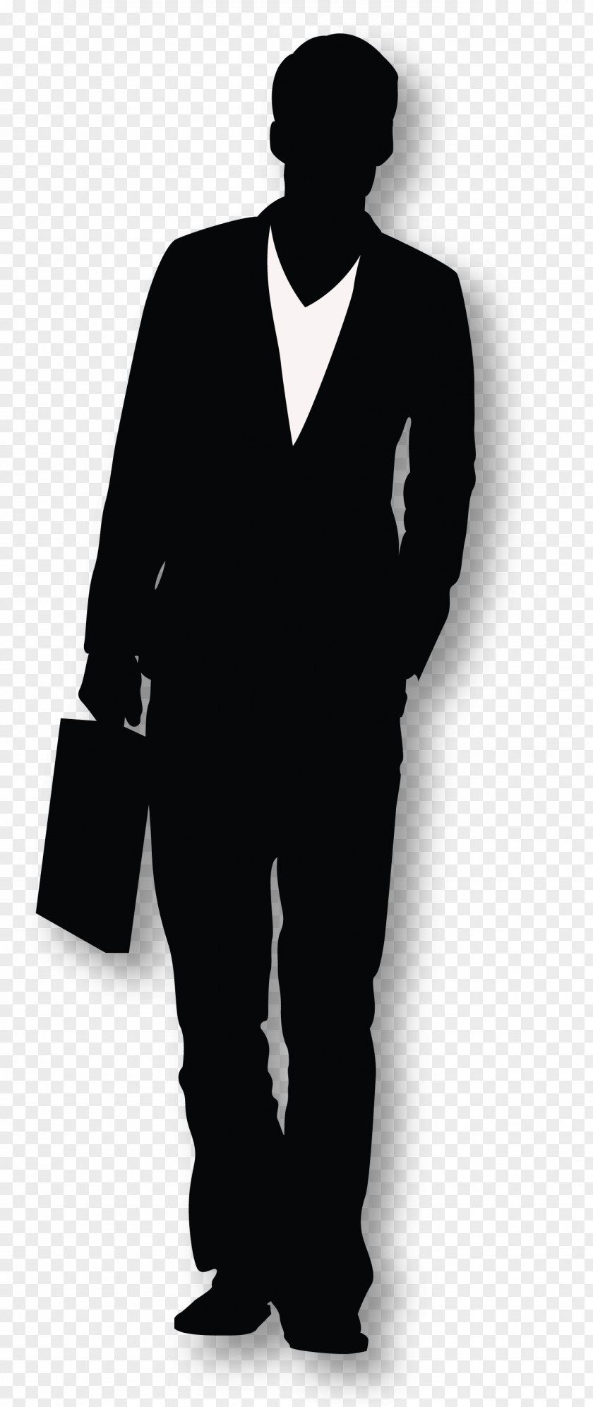 Sleeve Gentleman Suit Black Clothing Formal Wear Standing PNG