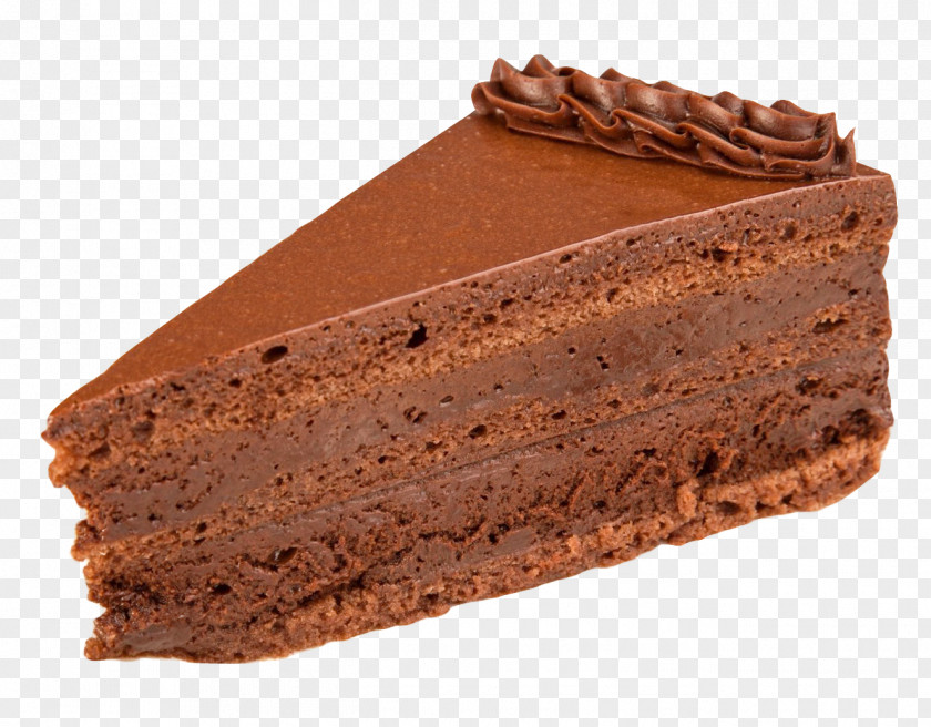 Cake Piece Flourless Chocolate Cream Torte Mousse PNG
