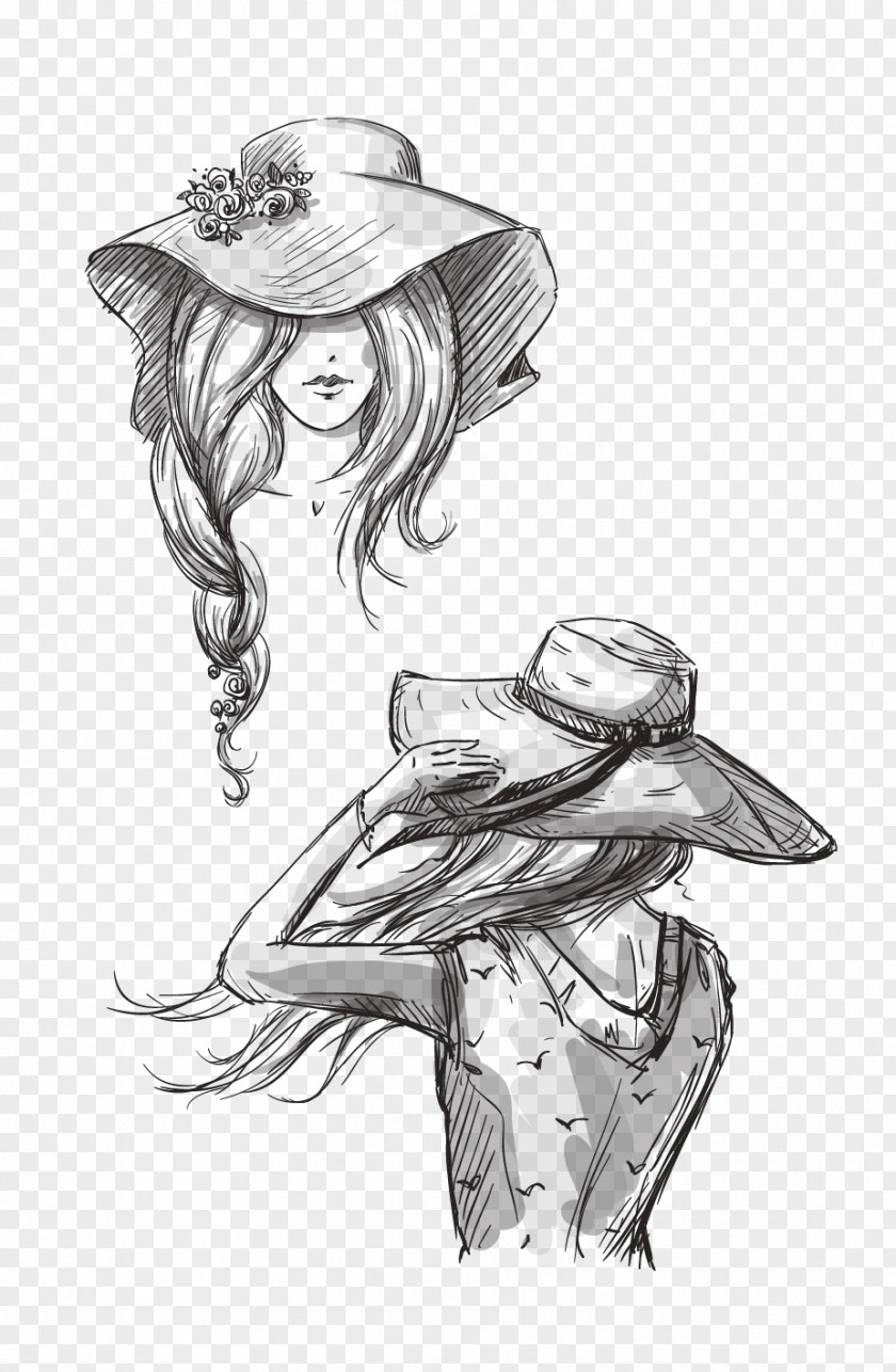 Vector Material Hat Drawing Fashion Illustration Stock Photography PNG