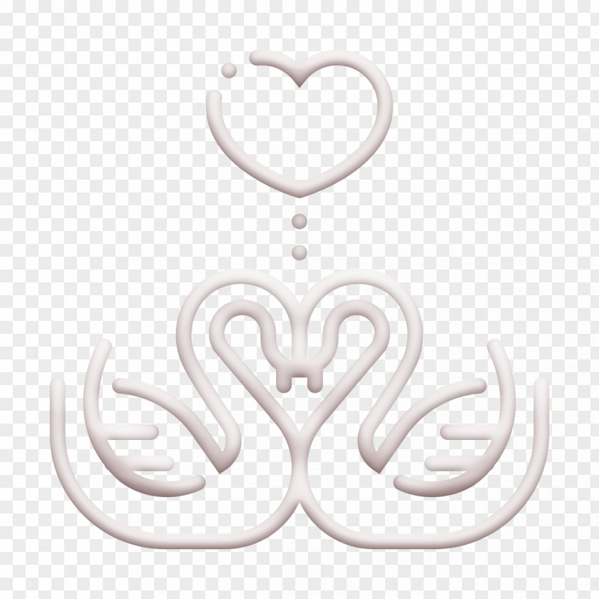 Wedding Icon Love And Romance Swans PNG