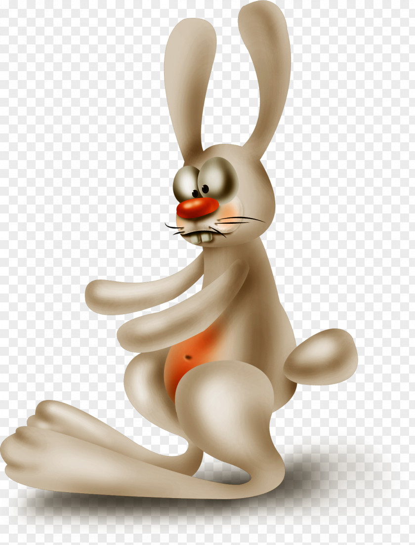 Brown Cute Bunny European Rabbit Easter PNG