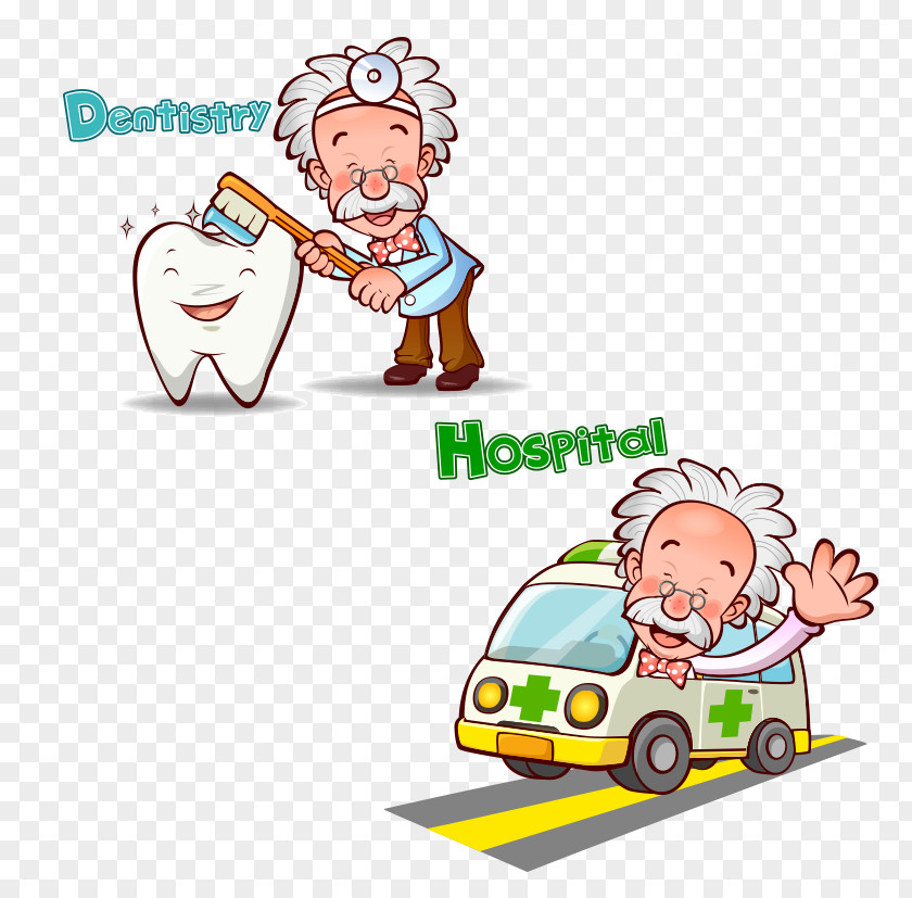 Dr. Teeth Tooth Brushing Toothbrush Cartoon PNG