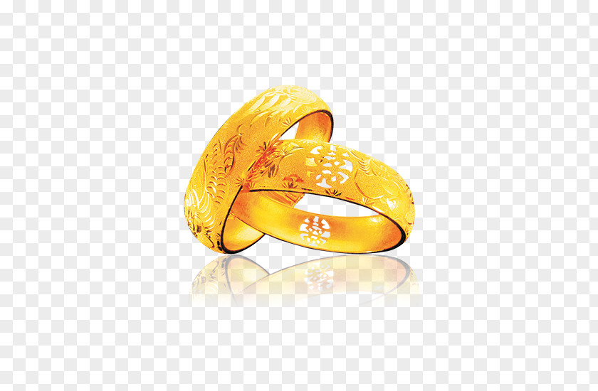 Gold Diamond Ring Wedding PNG