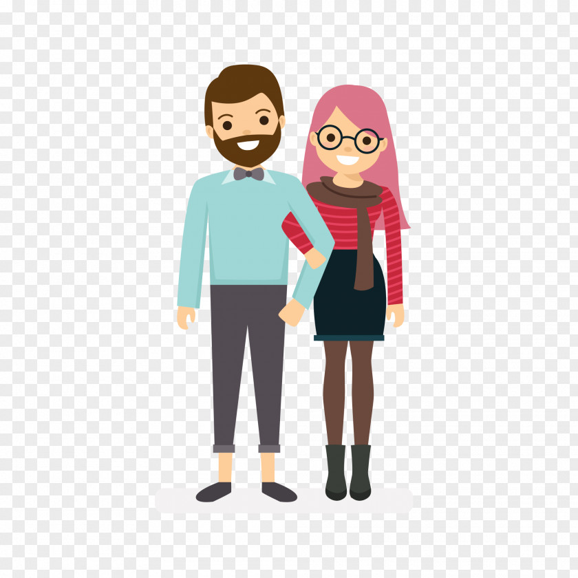 Vector Couple Couples Flat Design PNG
