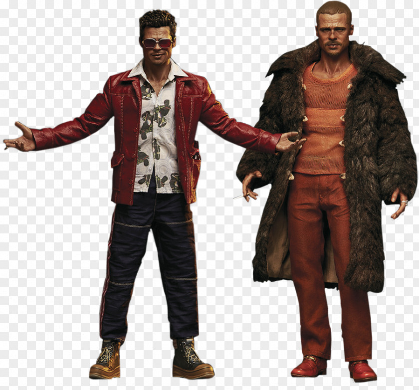 Brad Pitt Tyler Durden Action & Toy Figures T-shirt 1:6 Scale Modeling Fur Clothing PNG