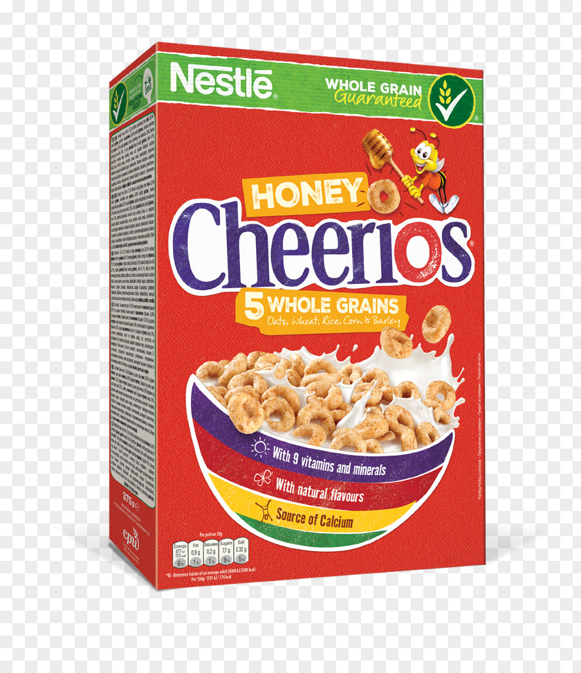 Breakfast Honey Nut Cheerios Cereal General Mills PNG