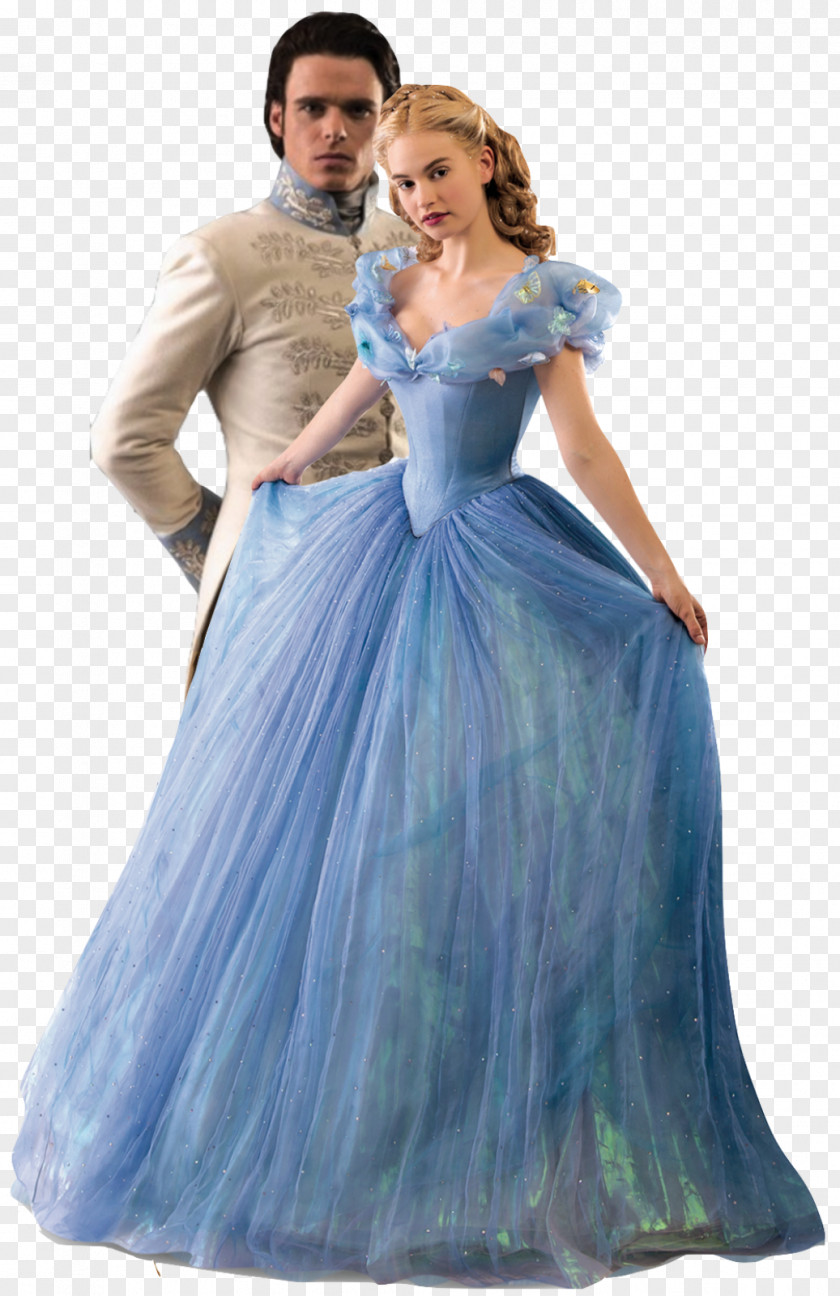 Cinderella Richard Madden Stepmother Ball Gown PNG