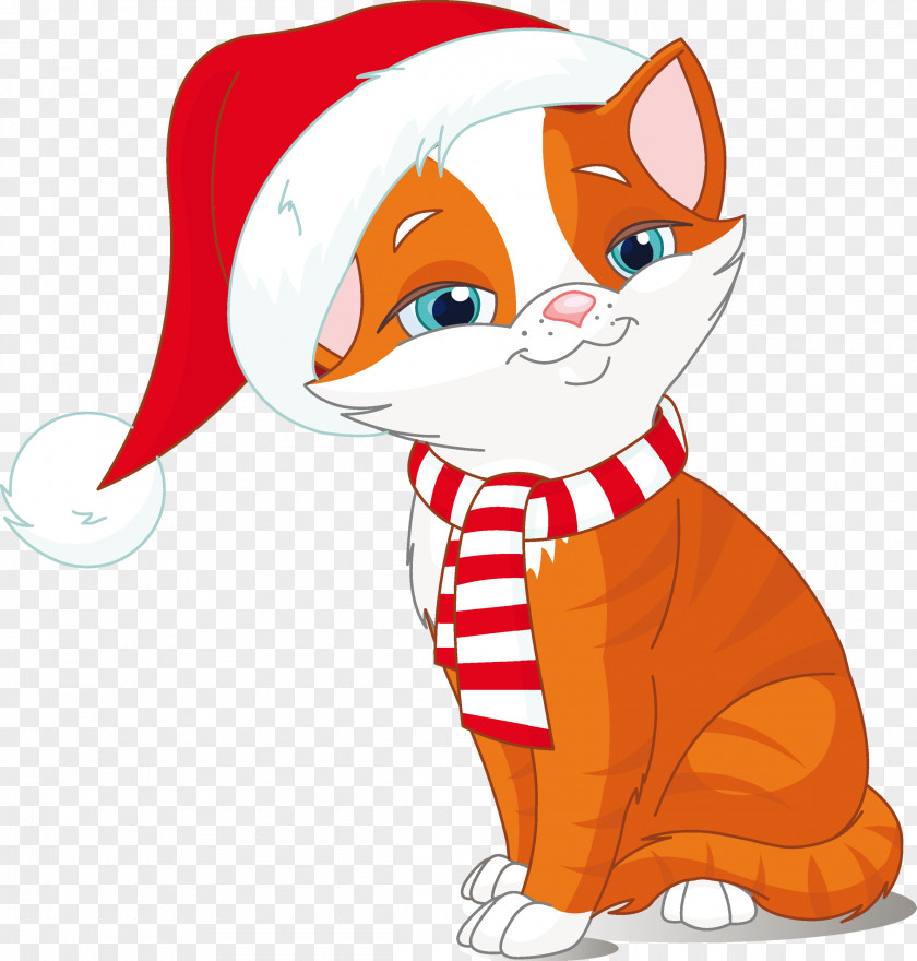 Kitten Vector Cat Dog Christmas Clip Art PNG
