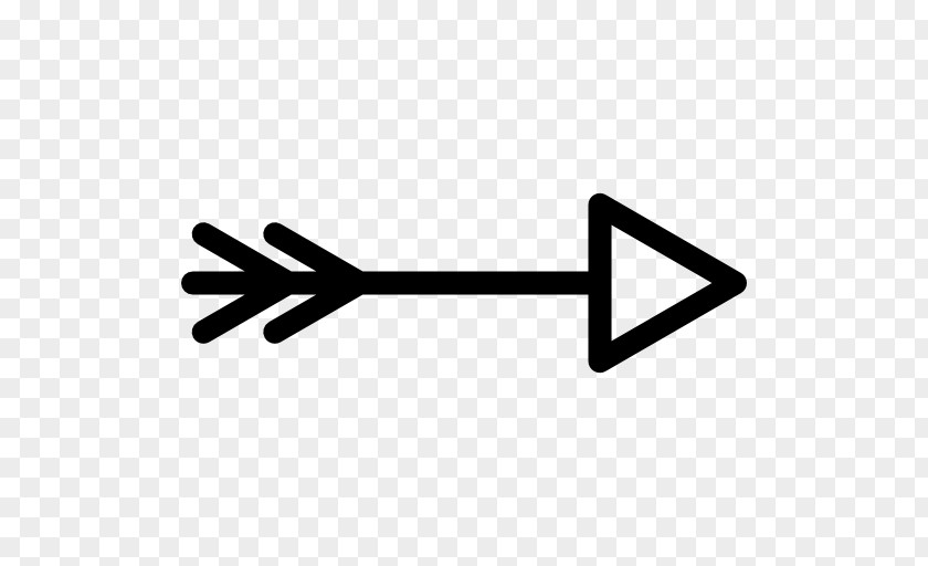 Straight Arrow Line PNG