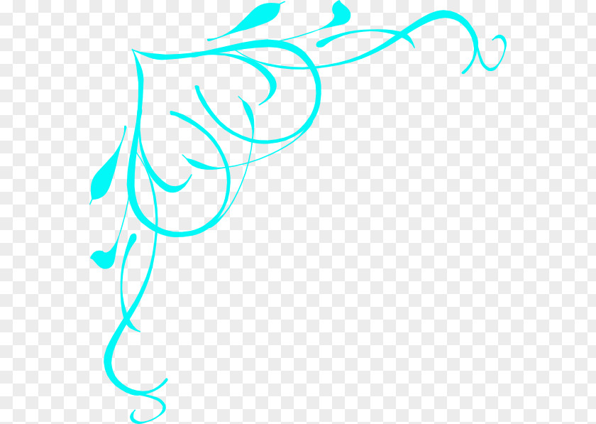 Light Blue Vine Clip Art PNG