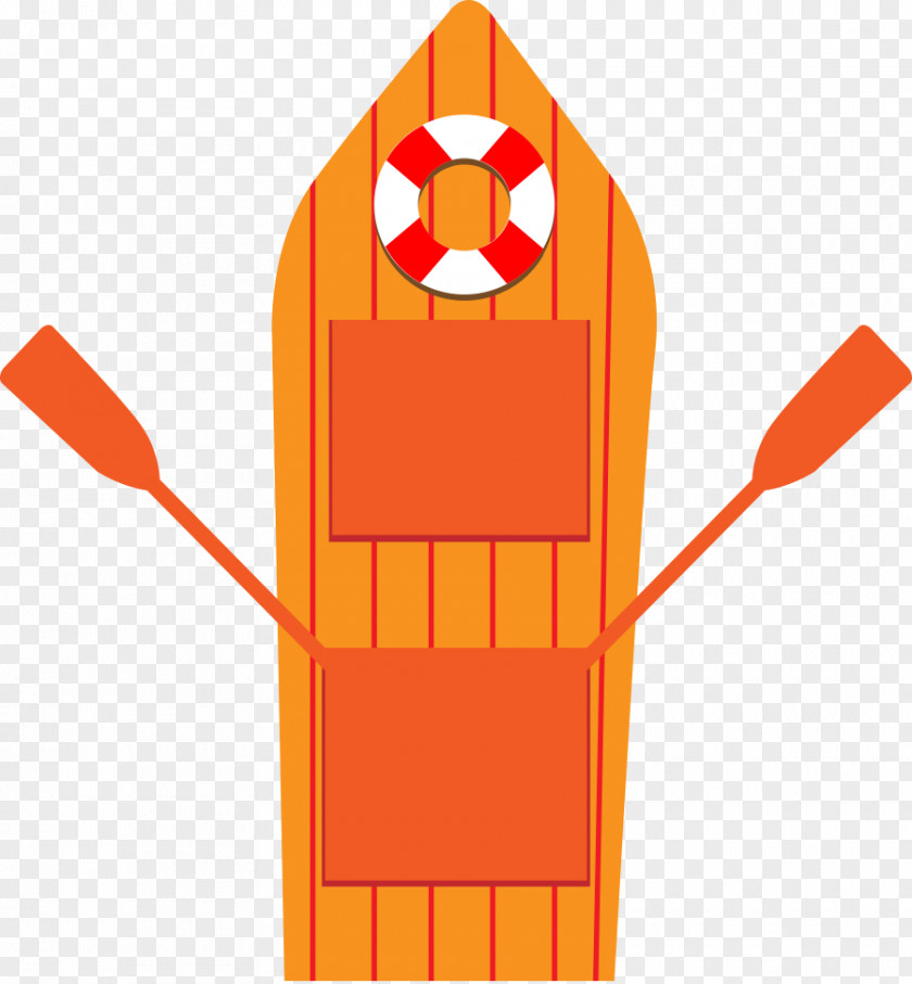 Orange Boat Vector Clip Art PNG