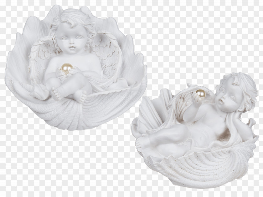 PEARL SHELL Silver Figurine PNG