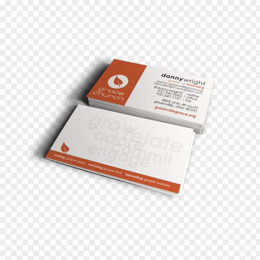 Business Cards Card Design Christian Church Pastor PNG
