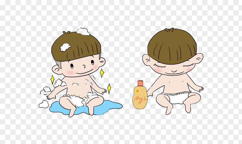 Clean Baby Bath Picture Material Bathing Infant Child Vaccination PNG