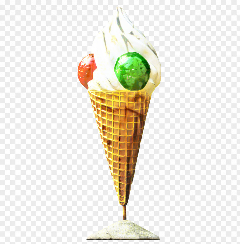 Dish Cuisine Ice Cream Cone Background PNG