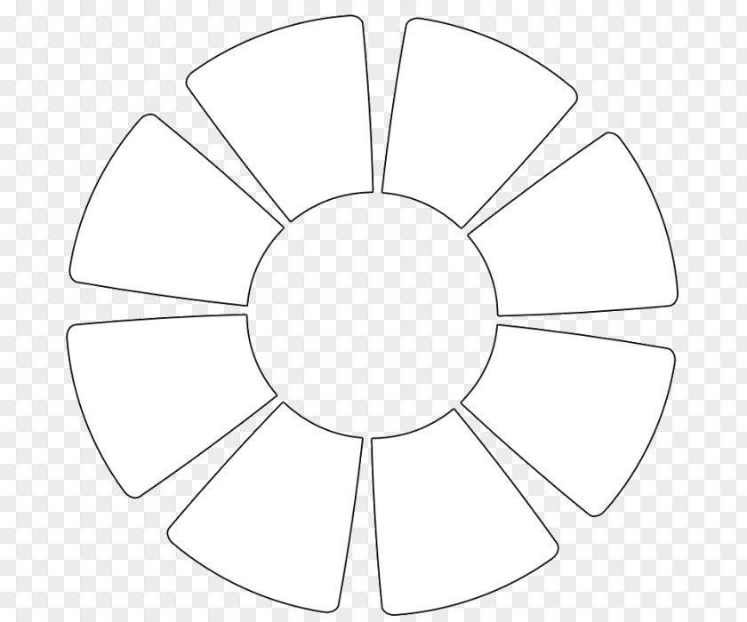 Fiore Black And White Line Art PNG