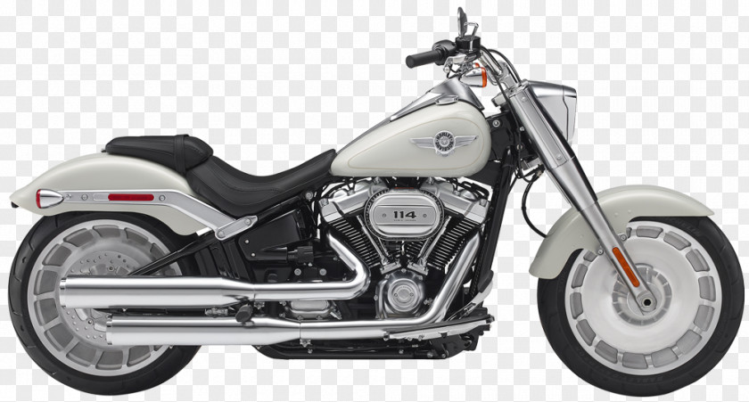 Motorcycle Harley-Davidson FLSTF Fat Boy Softail Super Glide PNG