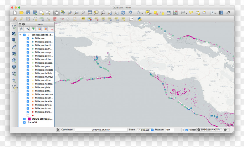 Vector Delimiter QGIS PostGIS Shapefile Geographic Information System Spatial Reference PNG