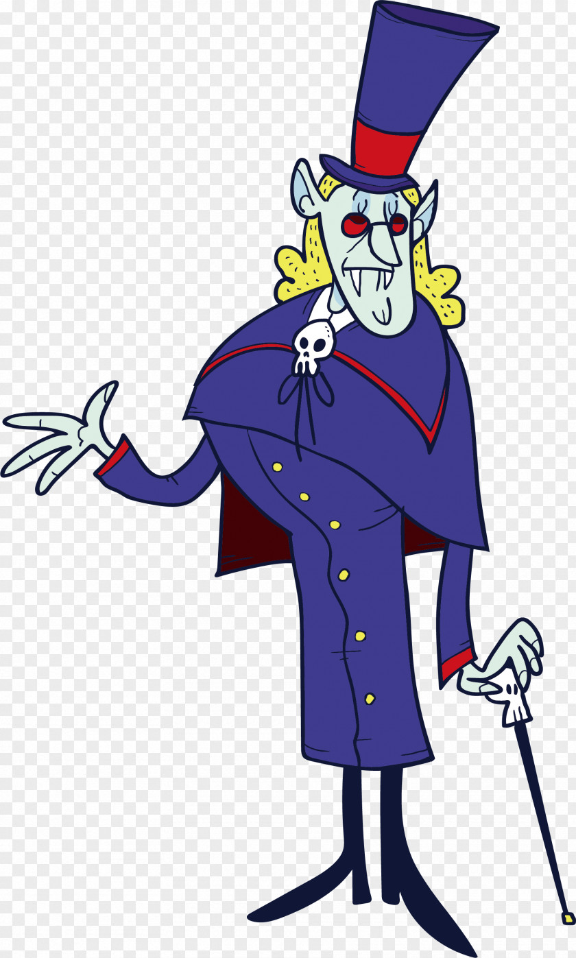 Elegant Vampire Illustration PNG