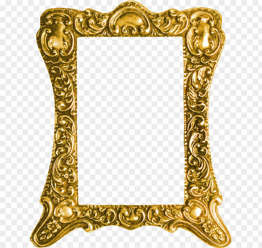Gold Picture Frames PNG