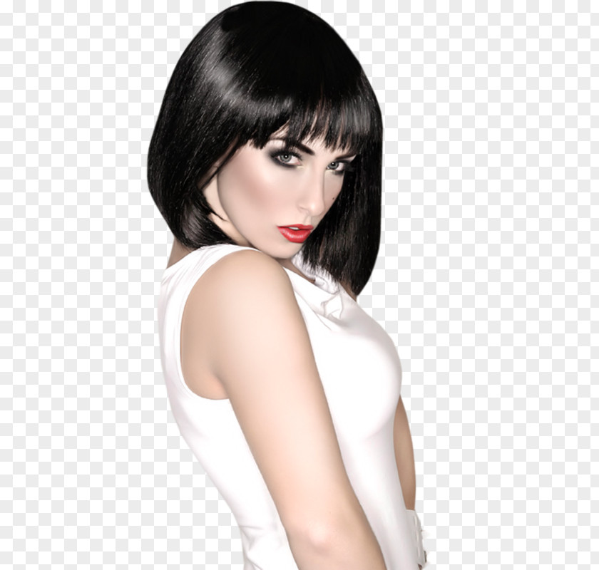 Painting Woman Fashion Female Bangs PNG