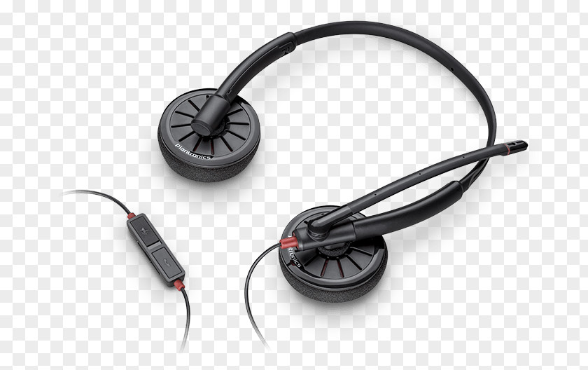 Headphones Microphone Plantronics Blackwire C225 5210 USB 207576-01 BlackWIRE C5220 Stereo UC Headset W/3.5MM PNG