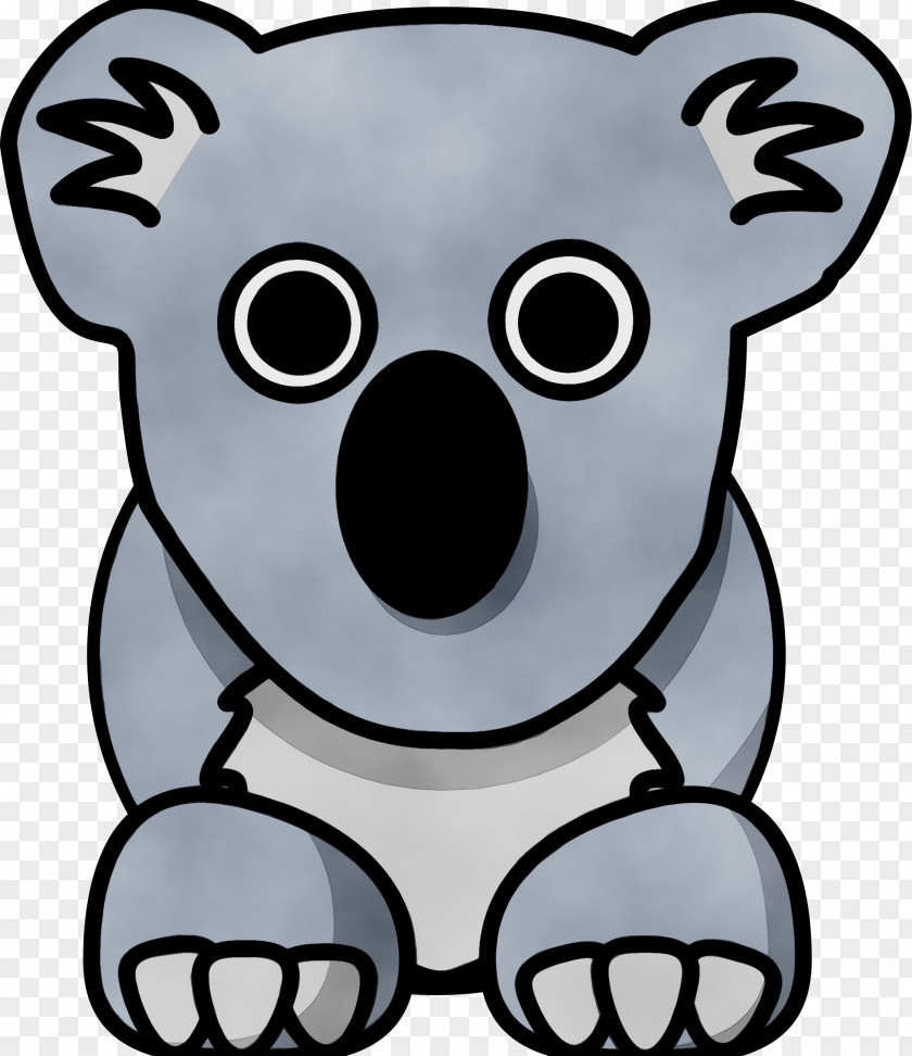 Line Art Animal Figure Koala Cartoon PNG