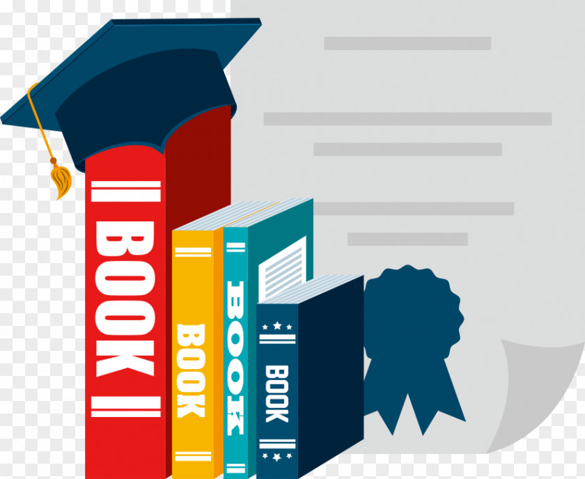 Vector Hat And Books Photography Illustration PNG