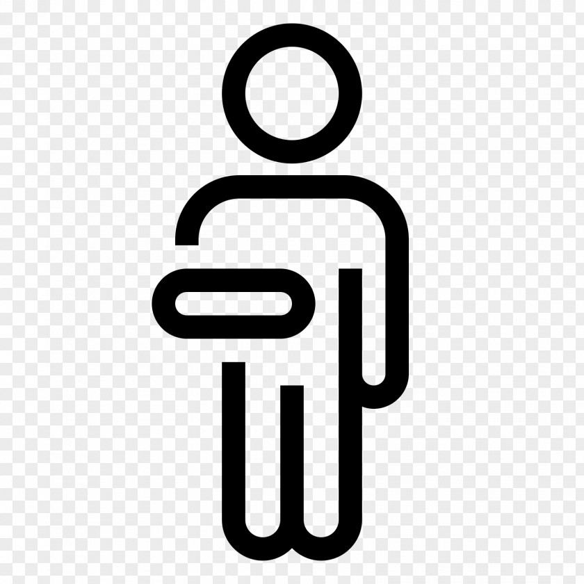 Broken Arm Male Symbol Clip Art PNG