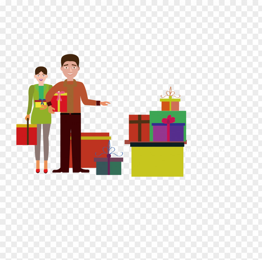 Chinese New Year To Buy Gifts For Family Gift PNG