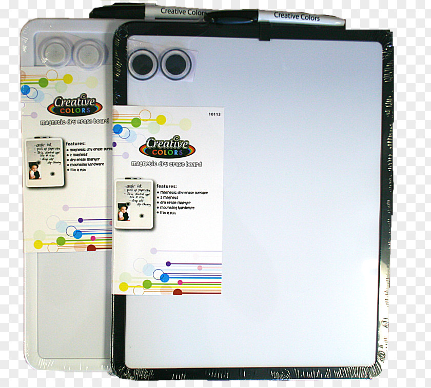 Dryerase Board With Rolling Craft Magnets Dry-Erase Boards Brand PNG