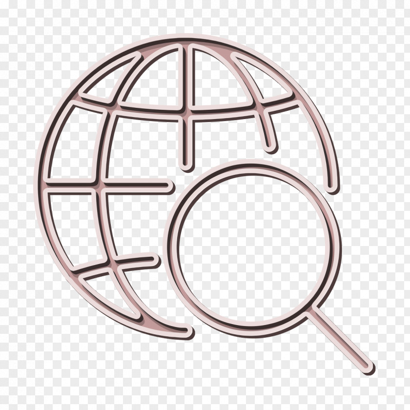 Metal Wheel Earth Icon Globe Internet PNG