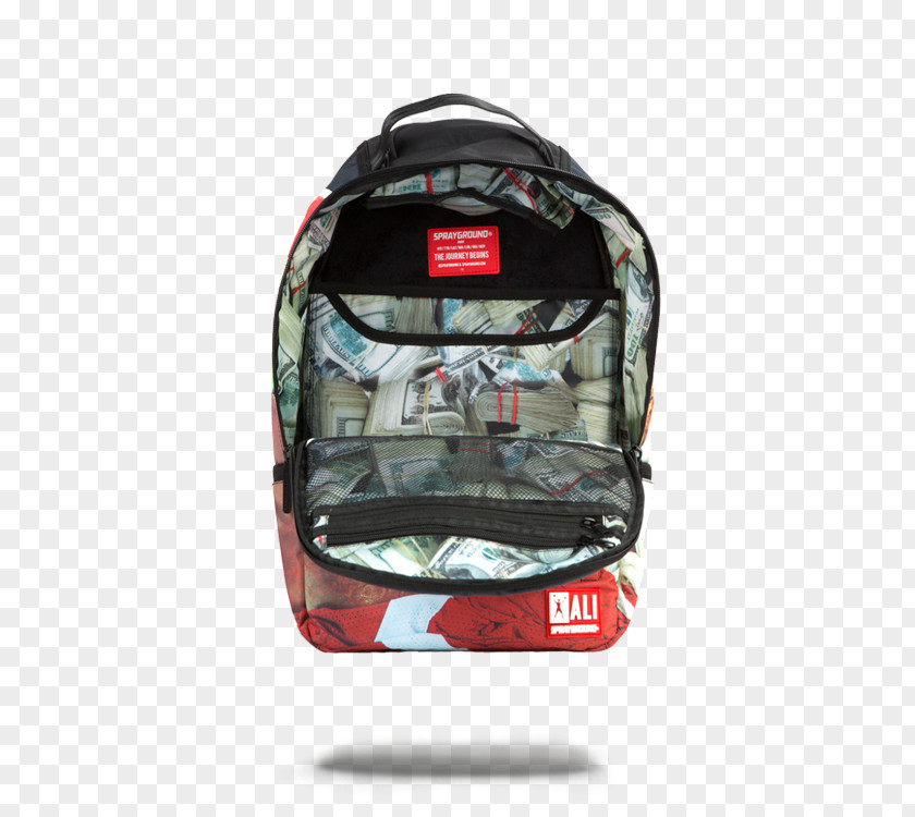Muhammad Ali Backpack Bag Boxing Float Like A Butterfly, Sting Bee. Zipper PNG