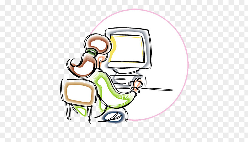 Work Hard Computer Clip Art PNG