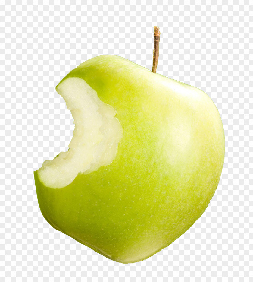 A Bite Of Apple Granny Smith Fruit PNG