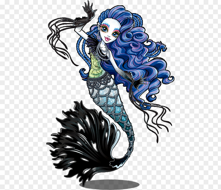 Mermaid Monster High Spectra Vondergeist Kiyomi Haunterly Ghoul PNG