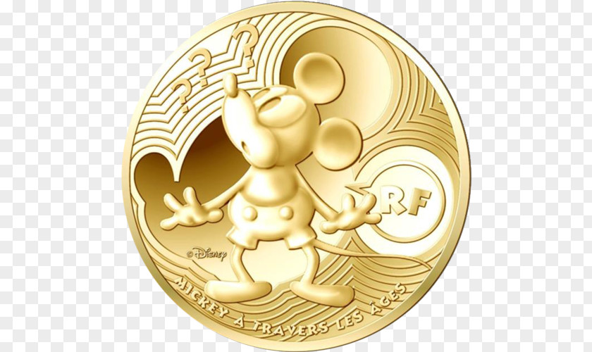 Mickey Mouse Gold Coin Minnie Goofy PNG