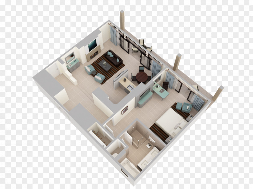 Roman Balcony Suite Apartment Hotel Bedroom Villa PNG