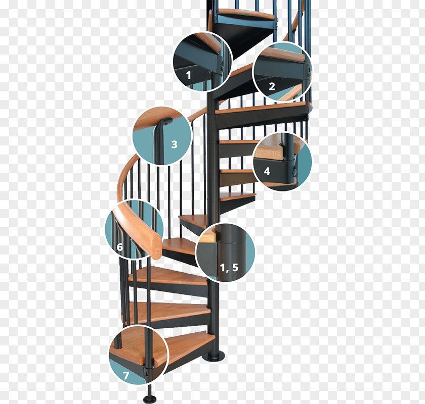 Spiral Stairs Csigalépcső Escalier à Vis Baluster PNG